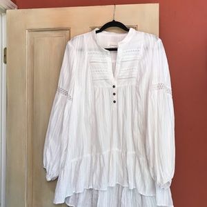 Anthropologie white blouse